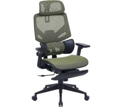 Офисное кресло CACTUS CS-CHR-MC01-LGN салатовый сет./эко.кожа с подголов. крестов. пластик подст.для