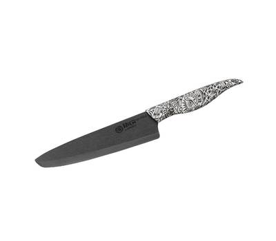 Нож кухонный Samura Inca Шеф, 18,7 см, чёрная циркониевая керамика