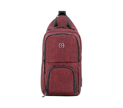 Рюкзак WENGER Urban Contemporary, с одним плечевым ремнем, бордовый, 19х12х33 см, 8 л