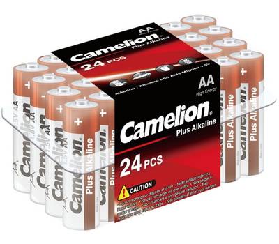 Батарейка CAMELION Plus Alkaline PB24 LR6 (LR6-PB24, батарейка,1.5В) 24 шт