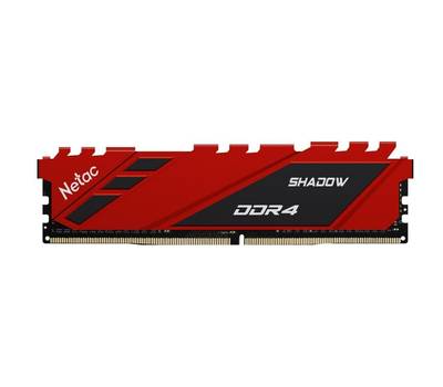 Модуль памяти NETAC SHADOW 8GB DDR4-3200 NTSDD4P32SP-08R,CL16, 1.35V XMP RED