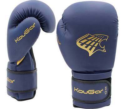 Перчатки боксерские KOUGAR KO700-6, 6oz, темно-синий