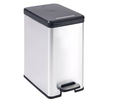 Ведро для мусора с педалью CURVER SLIM BIN 25L-BLK582