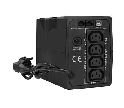 Источник бесперебойного питания EXEGATE Power Back BNB-1000.LED.AVR.4C13.RJ.USB <1000VA/550W, LED, A