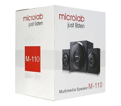Акустический комплект Microlab M-110 2 колонки+сабвуфер дерево чёрные (10W RMS)