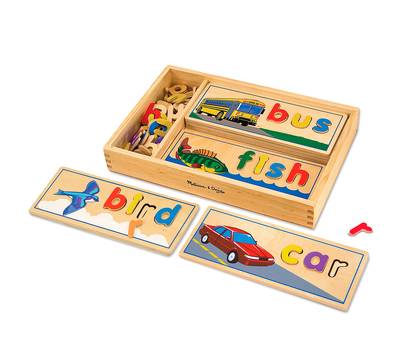 Развивающая игрушка Melissa&Doug Подбор букв по картинкам 2940