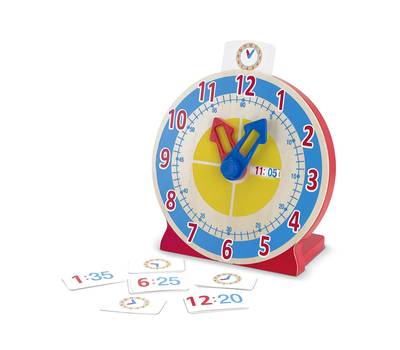 Развивающая игрушка Melissa&Doug Первые навыки Часы с карточками-заданиями 4284