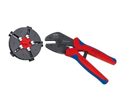 Пресс-клещи KNIPEX KN-973302 MultiCrimp с магазином для смены плашек, 5 сменных плашек, 250 мм