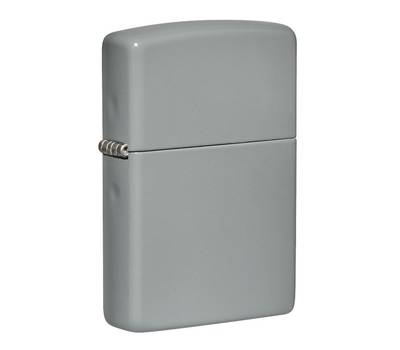 Зажигалка Zippo Classic с покрытием Flat Grey, латунь/сталь, серая, глянцевая, 38x13x57 мм