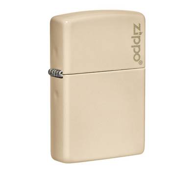 Зажигалка Zippo Classic с покрытием Flat Sand, латунь/сталь, бежевая, глянцевая, 38x13x57 мм