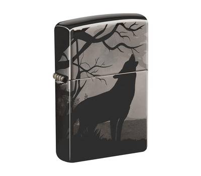 Зажигалка Zippo Classic, покрытие Black Ice®, латунь/сталь, чёрная, глянцевая