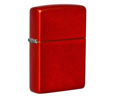 Зажигалка Zippo Classic, с покрытием Metallic Red, латунь/сталь, красная, матовая, 38x13x57 мм