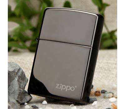 Зажигалка Zippo №150ZL* с покрытием Black Ice, латунь/сталь, чёрная с фирменным логотипом