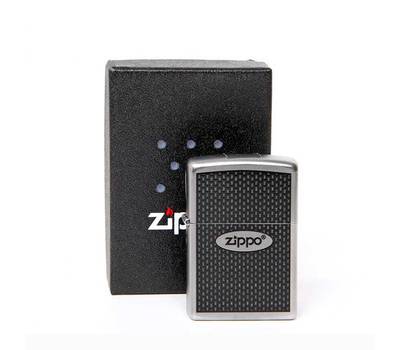 Зажигалка Zippo №205 Oval с покрытием Satin Chrome™, латунь/сталь, серебристая, матовая