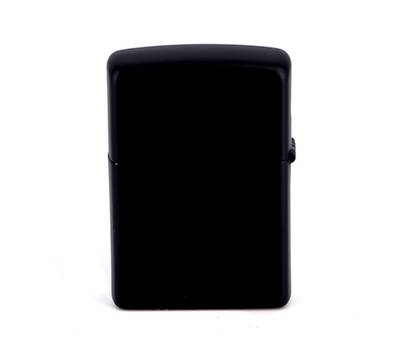 Зажигалка Zippo ZL* с покрытием Black Matte, латунь/сталь, чёрная с фирменным логотипом, матовая
