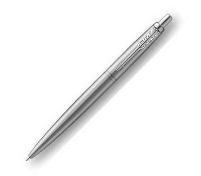 Шариковая ручка PARKER "Jotter XL Monochrome Stainless Steel CT", корпус серебристый, сталь, синяя,2