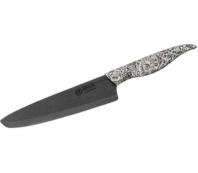 Нож кухонный Samura Inca Шеф, 18,7 см, чёрная циркониевая керамика