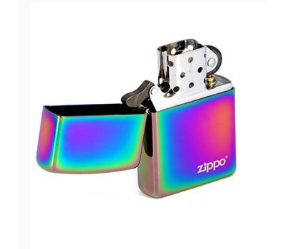 Зажигалка Zippo Spectrum Logo с покрытием Spectrum, латунь/сталь, разноцветная, глянцевая