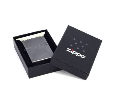 Зажигалка Zippo Classic с покрытием Gray Dusk , латунь/сталь, серая, матовая, 36x12x56 мм