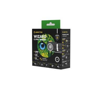 Фонарь налобный Armytek F09001C Wizard C1 Pro Magnet Usb 1000