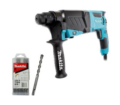 Перфоратор электрический Makita HR2630+Набор буров SDS-Plus Centering tip B-54704