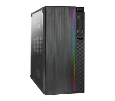 Компьютерный корпус EXEGATE EX296070RUS mEVO-9301-EVO800 (mATX, БП EVO800RGB с вент. 12см, с окном, 