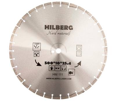 Диск алмазный Hilberg 500*25,4 Hard Materials Лазер HM111
