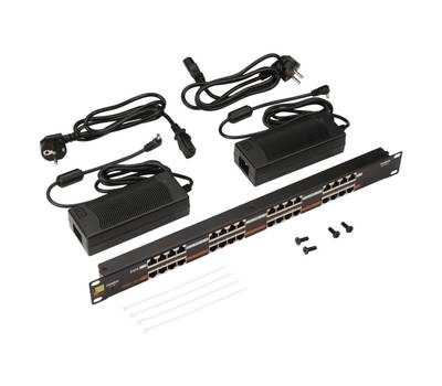 Патч-панель LANMASTER POE LAN-PP16-POE/A2 19" 1U 16xRJ45 кат.5e