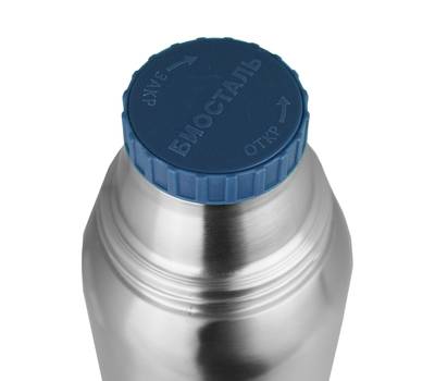 Термос Biostal NBА-1000 1 л с 2 чашками, синий