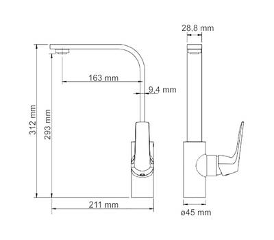 Смеситель для кухни WasserKRAFT Neime 1907