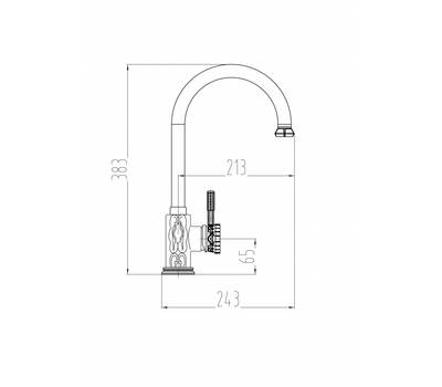 Смеситель для кухни Milacio Villena MC.502.BBR