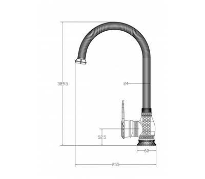 Смеситель для кухни Milacio Vitoria MC.505.BBR