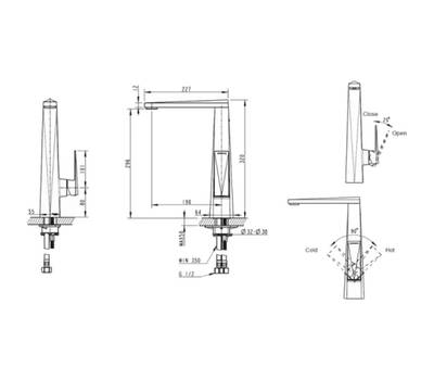 Смеситель для кухни Bravat F776110G-2