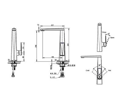 Смеситель для кухни Bravat F776110C-2