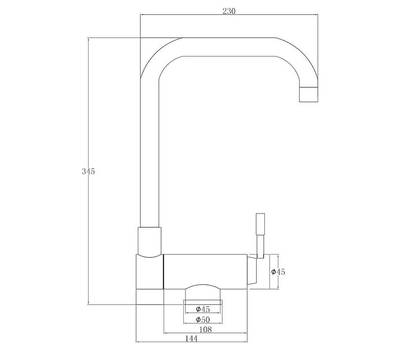 Смеситель для кухни Steel Hammer SH 5197 INOX