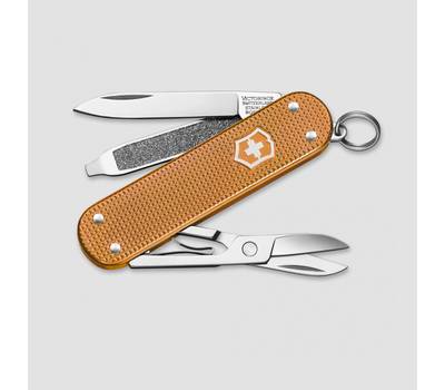 Нож перочинный VICTORINOX Alox Classic (0.6221.L21) 58мм 5функц. оранжевый подар.коробка.