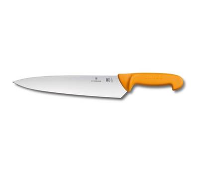 Нож кухонный VICTORINOX Swibo/(5.8451.21) стальной разделочный для мяса лезв.210мм прямая заточка же