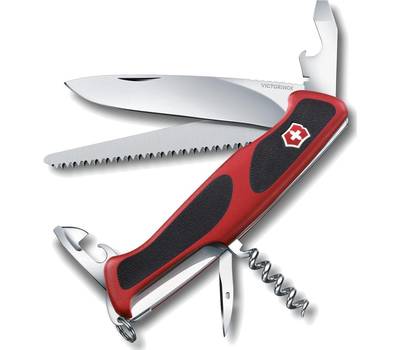 Нож перочинный VICTORINOX 0.9563.C RangerGrip 55, 130 мм, 12 ф, кр