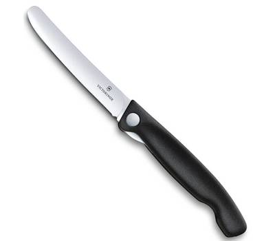 Нож кухонный VICTORINOX складной 6.7803.FB лезвие 11 см чер