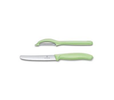 Набор ножей VICTORINOX 6.7116.21L42 овощечистка и нож, зелён