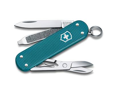 Нож перочинный VICTORINOX Wild Jungle (0.6221.242G) 58мм 7функц. карт.коробка.