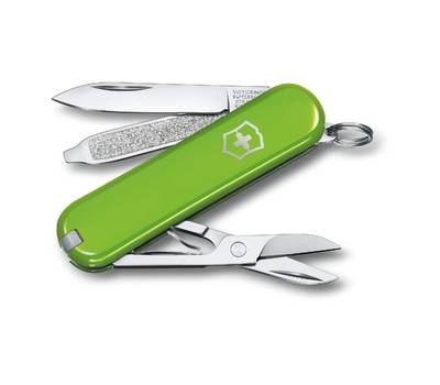 Нож перочинный VICTORINOX Smashed Avocado (0.6223.43B1) 58мм 7функц.