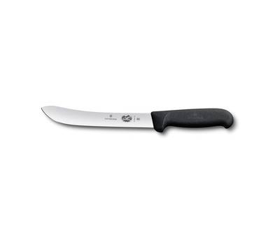 Нож кухонный VICTORINOX Swibo/(5.7603.18) стальной разделочный лезв.180мм прямая заточка черный.