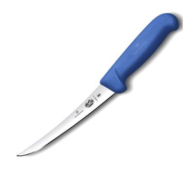 Нож кухонный VICTORINOX Fibrox/(5.6602.15) стальной разделочный для мяса лезв.150мм прямая заточка с