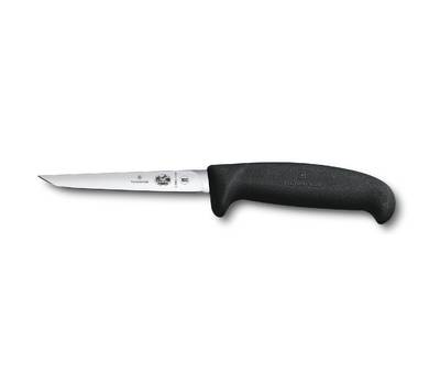 Нож кухонный VICTORINOX Fibrox/(5.5903.11M) стальной для птицы лезв.110мм прямая заточка черный.