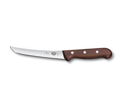 Нож кухонный VICTORINOX 5.6500.15 стальной обвалочный лезв.150мм прямая заточка бордовый.