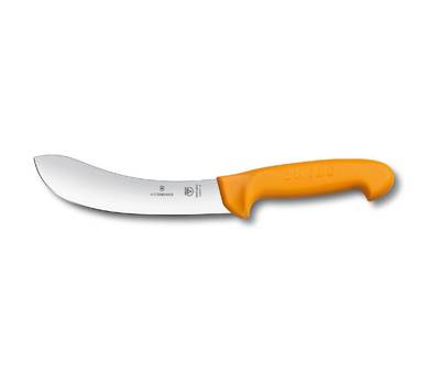 Нож кухонный VICTORINOX Swibo/(5.8427.15) стальной разделочный лезв.150мм прямая заточка желтый.