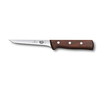 Нож кухонный VICTORINOX 5.6406.12 стальной обвалочный лезв.120мм прямая заточка черный.