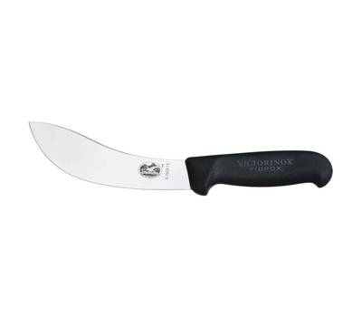 Нож кухонный VICTORINOX Skinning (5.7803.15) стальной разделочный лезв.150мм прямая заточка черный.