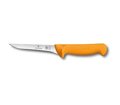 Нож кухонный VICTORINOX Swibo/(5.8408.13) стальной обвалочный для мяса лезв.130мм прямая заточка жел